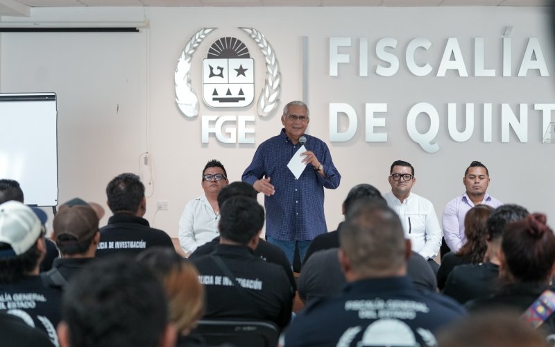 Fortalece FGE Quintana Roo capacitación de la Policía de Investigación, para consolidar resultados en procuración de justicia