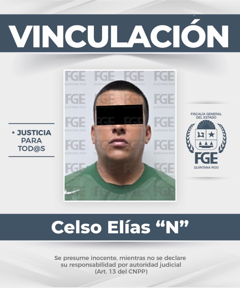 Logra FGE Quintana Roo doble vinculación a proceso para un sujeto por probable homicidio calificado y narcomenudeo.