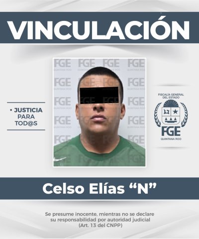 Logra FGE Quintana Roo doble vinculación a proceso para un sujeto por probable homicidio calificado y narcomenudeo.