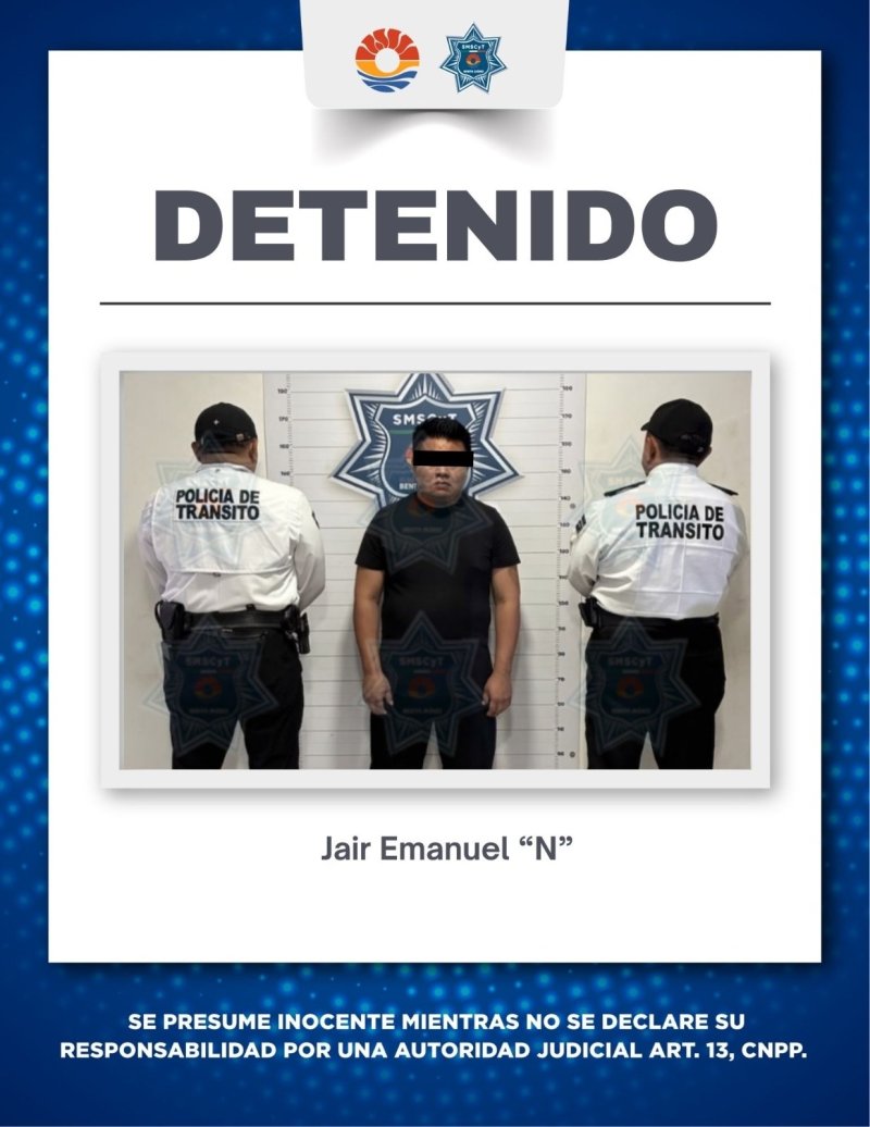Ofreció dinero en diversas ocasiones a policía de Cancún