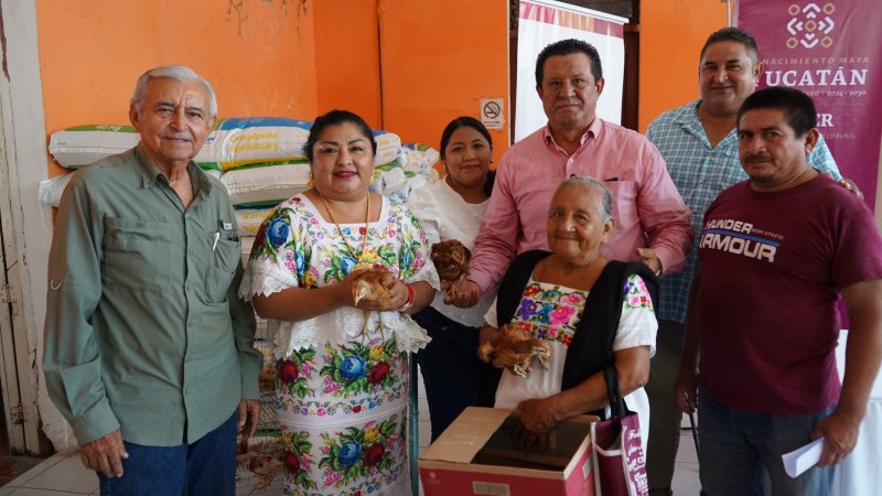 Benefició a 111 familias de Kantunil, Sudzal y Tekantó, como parte del programa Producción