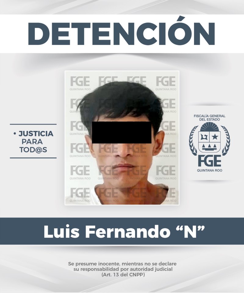 Captura FGE a Luis, por robo de vehículo en Benito Juárez