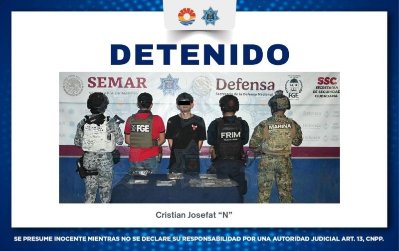 DETIENEN A MASCULINO POR DELITOS CONTRA LA SALUD EN SM 530