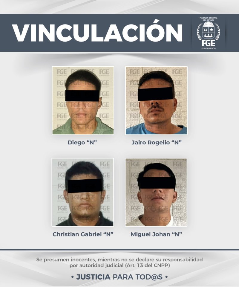 FGE consigue vinculación para ocho personas por delitos contra la salud en Cozumel