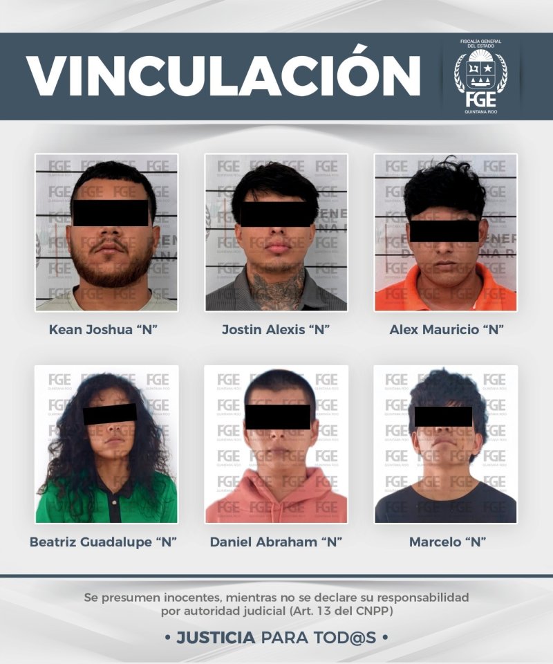 Obtiene Fiscalía vinculación para seis personas por narcomenudeo en Cancún