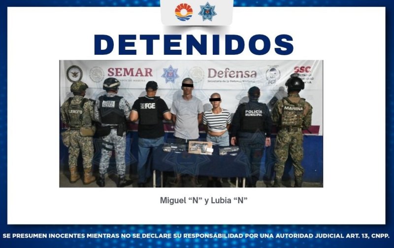 Operativo blindaje; detenidos con armas y narcóticos.