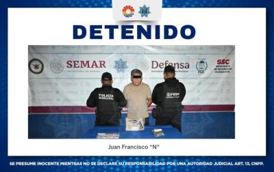 POLICÍA CANCÚN DETIENE A MASCULINO CON UN ARMA TIPO REVÓLVER EN SM 260