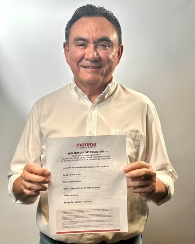 Va Liborio Vidal por la coordinación de la 4T en Mérida